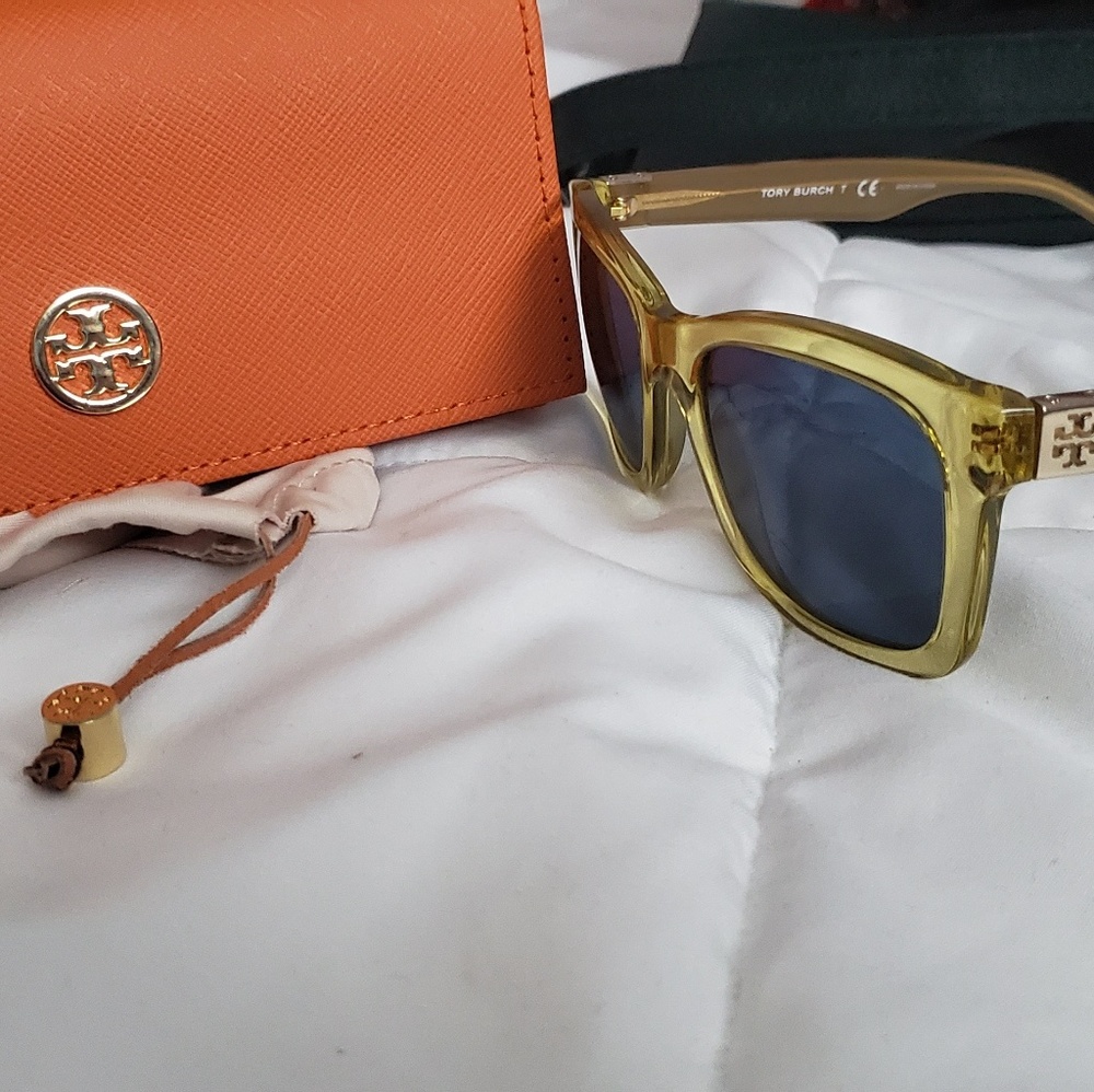 Tory Burch yellow sunglasses